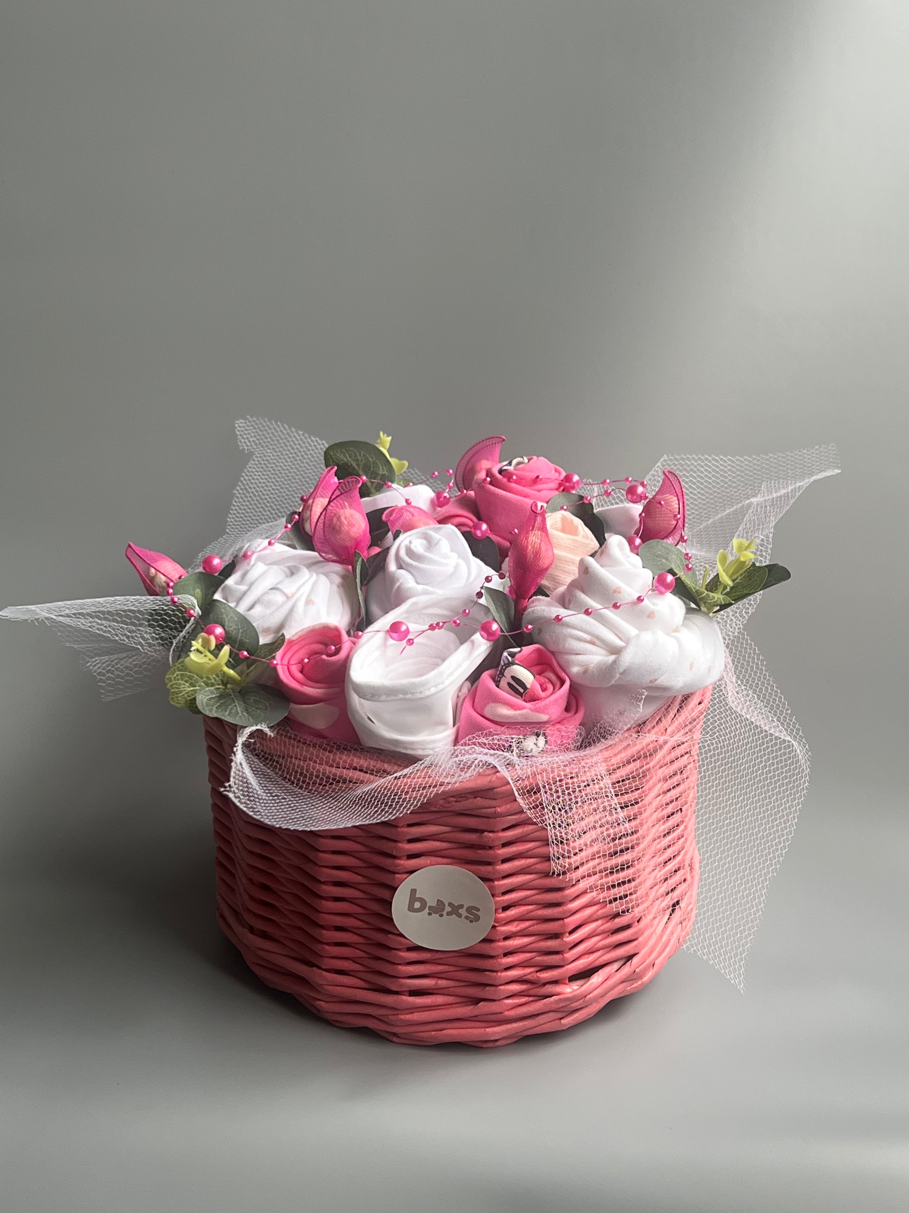 Blue round basket