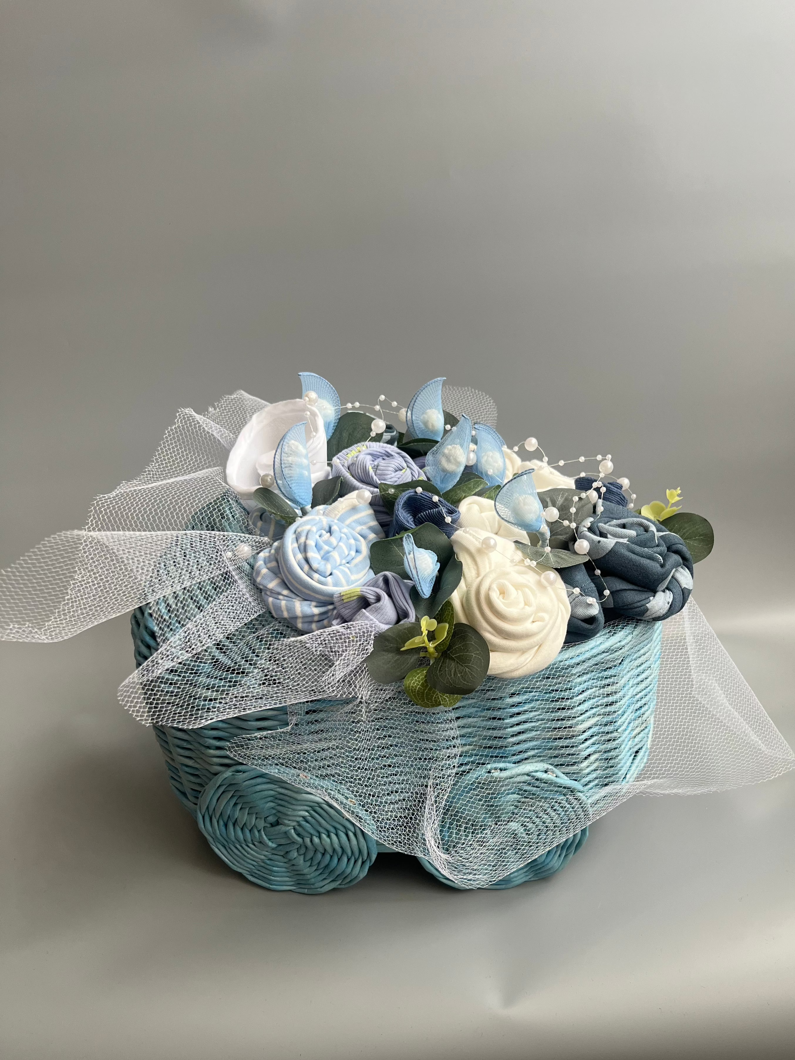 Blue stroller