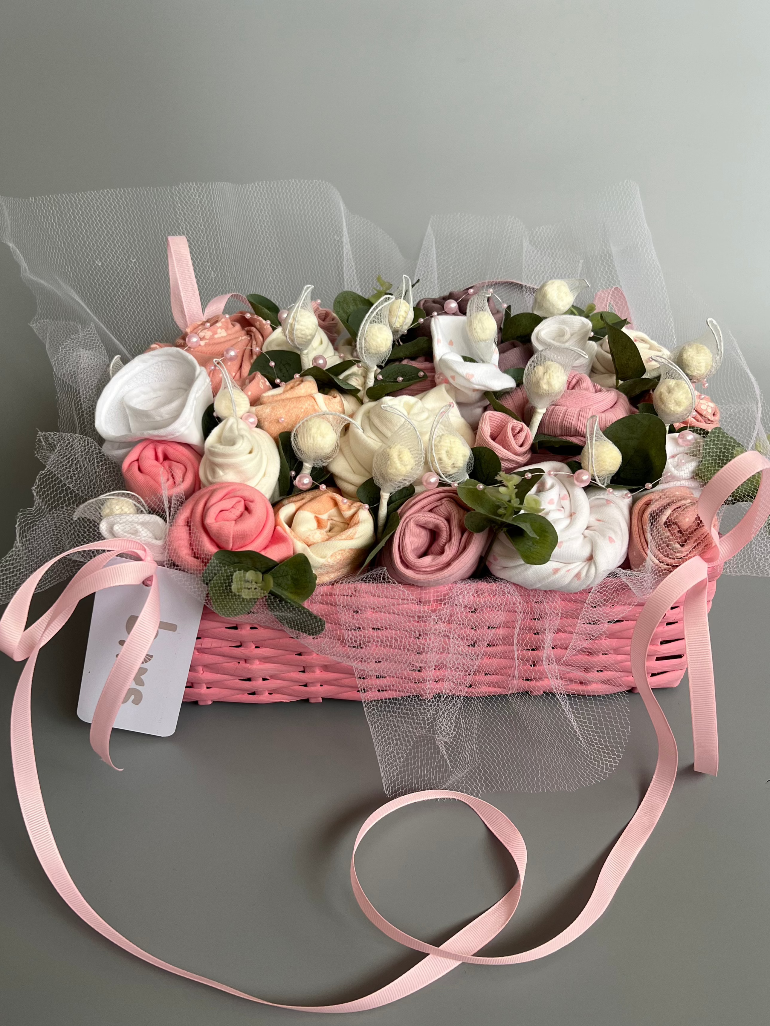 Pink rectangle basket