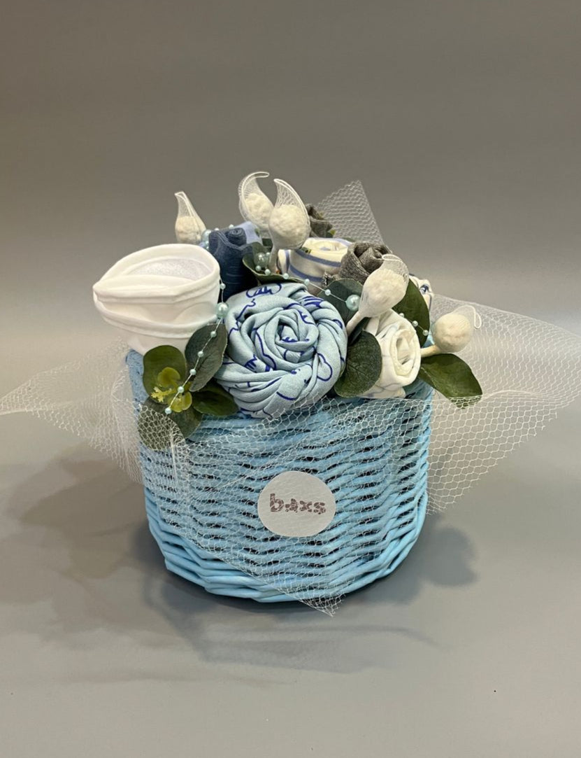 Small round blue