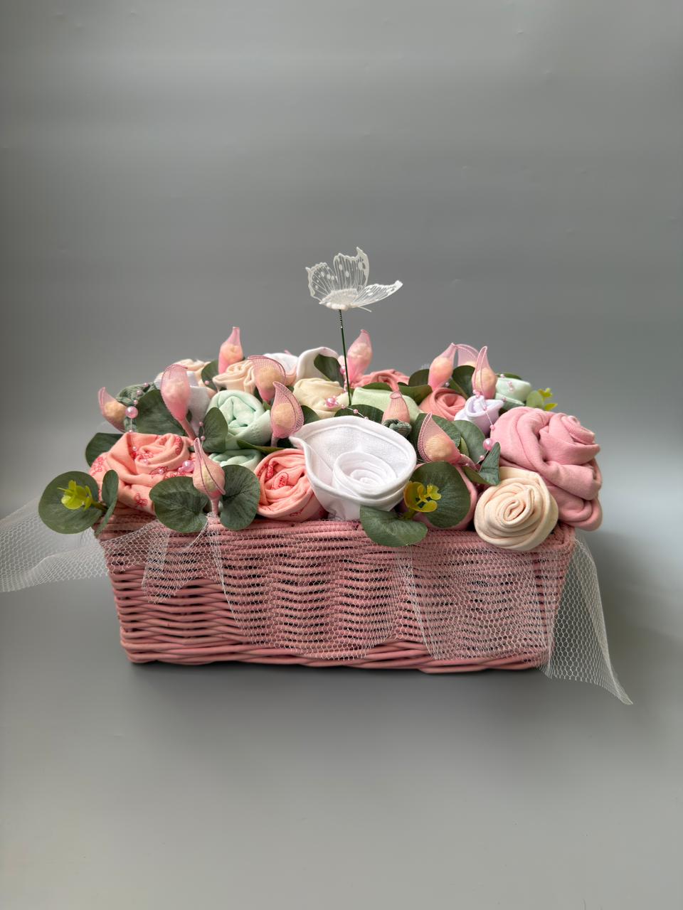 Pink rectangle basket