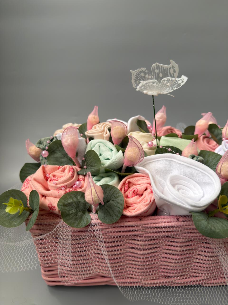 Pink rectangle basket